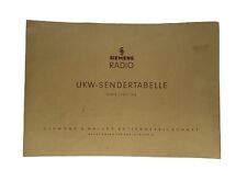 Vintage SIEMENS VHF Transmitter Table 1954