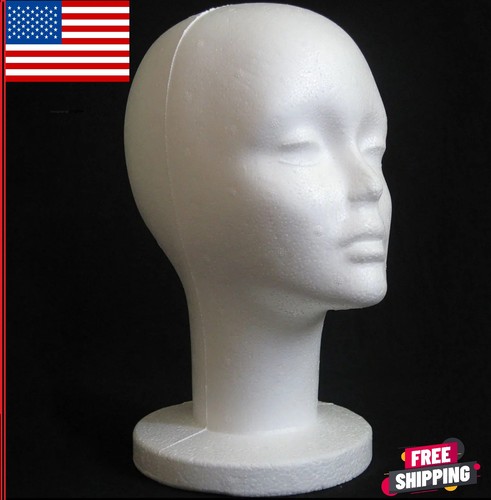 Female foam mannequin head - foam,