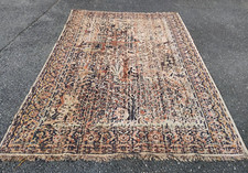 ancien tapis decor animaux