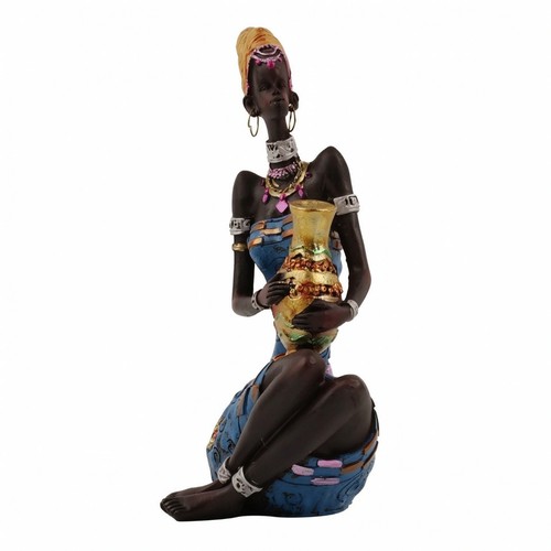 Statuette femme assise - de,