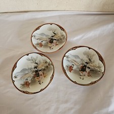A3 LOT OF 3 ASIAN TYPE COFFEE OR TEA CUPS / JAPANESE ART 
