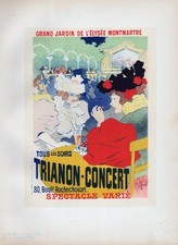 Affiche Art Nouveau Meunier Trianon-Concert 62