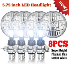 DOT 4PCS 5.75" LED Headlights High Low Beam For Chevy Impala / El Camino / Truck