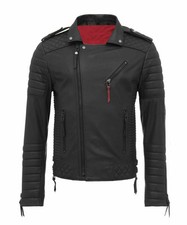 Veste en cuir d'agneau