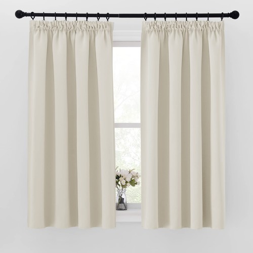 Rideau occultant beige - rideau,