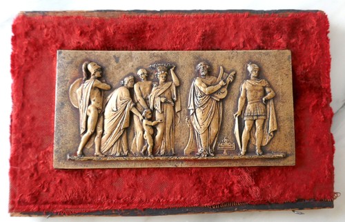 Bas relief bronze 7 - 7, cm