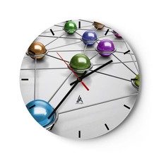 Horloge murale en verre