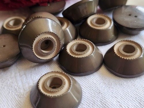 Lot boutons vintage marron - vintage,