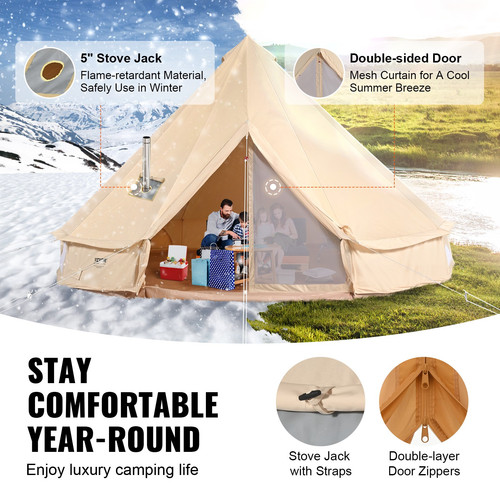 Tente cloche toile saisons - toile,