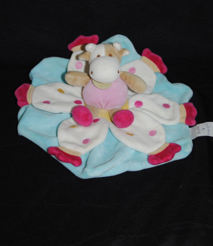 Doudou compagnie plat vache - doudou, et