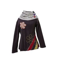 Sweat femme hippie polaire pull bohème bohème