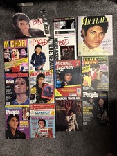 Michael Jackson Vintage Magazines, 45 RPM Sleeves, Scrapbook And A Program