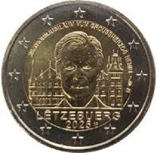 1x 2euro commémorative Luxembourg 2025 - Grand-Duc Henri (neuve)