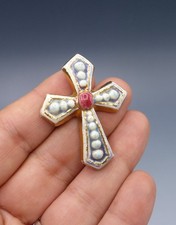 Ancien Pendentif Croix