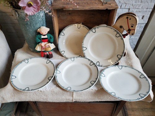Assiettes plates terre de - terre,