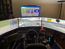 (3)Optix 34" Gaming Monitors and RSEAT Monitor Stand