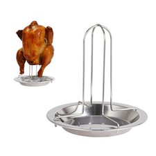Rôtissoire à Poulet Anti-adhésif, Grille Verticale pour Four 16.5x17CM