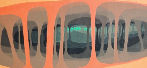 Peinture abstraite perspective - peinture,