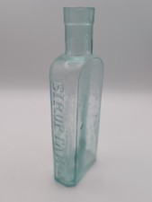 Rare Vintage FAMEL Sirop ANTIQUE MEDICINE PHARMACY BOTTLE - 15cm