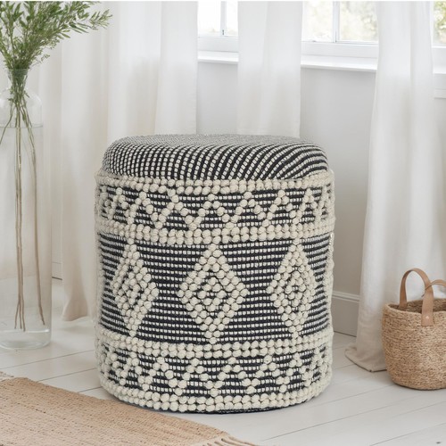 Pouf finebuy rembourré - pouf,