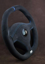 VW Golf 4 IV mk4 mkIV Custom Steering Wheel Alcantara flat top & bottom R32 OEM
