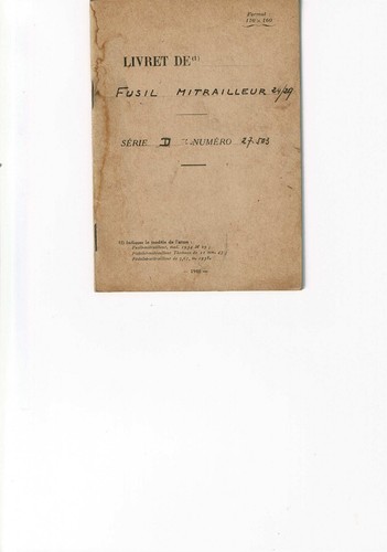 Documents fusil mitrailleur - 3,