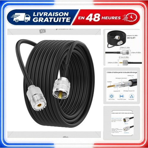 Câble coaxial rg58 - coaxial, pl259
