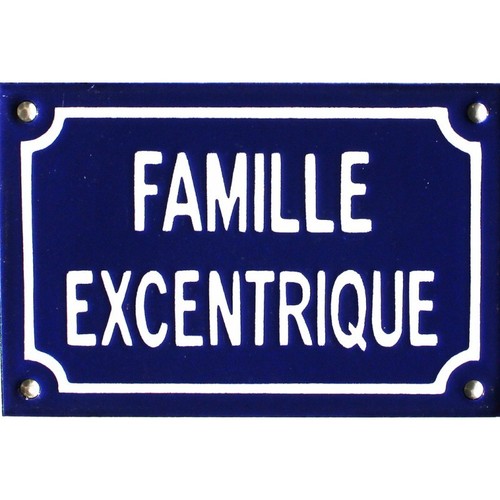 Plaque rue émaillée - plaque, de