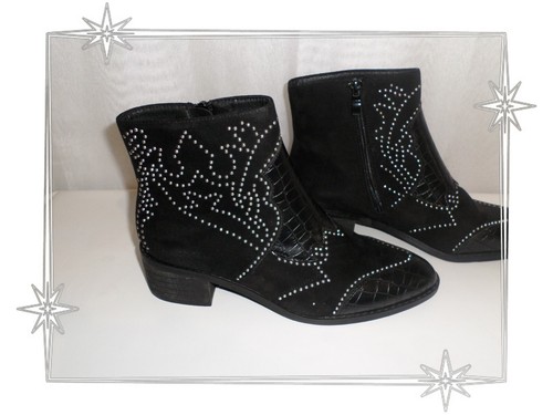 Bottines santiag noires - ,