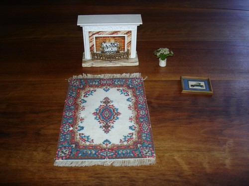 Lundby cheminée tapis - tapis, ,cadre
