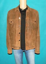 veste trucker  ROSNER en cuir marron taille 50