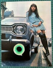 1968 Ford Escort & Girl Rare Advertising