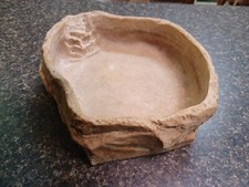 2002 Exo Terra Large 10" Resin Terrarium Food Water Dish Steps Reptiles