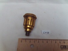 bobèche de lustre, bougeoir en bronze  H: 41 mm, Ø 34 mm, pas de 10 mm (CY57)