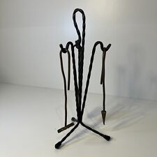 Vintage Japanese Garden Miniature Iron Servant Stand 20th Century