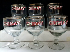 Lot 6 verres à bière 33 cl CHIMAY , ref CY26/A