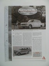 CARTE FICHE AUTO FORD CORTINA
