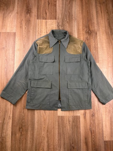 Veste chasse vintage vert - veste,