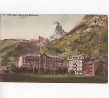 Hotel Mount Cervin  Matterhorn  Switzerland vintage postcard 1910 Mont Cervin