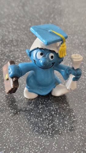 Figurine schtroumpf diplômé - schtroumpf,
