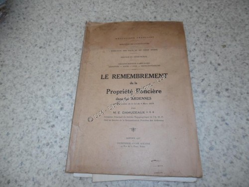1933 remembrement la - de,
