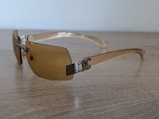 Vintage CHANEL 4048 Rimless Coco Mark Sunglasses