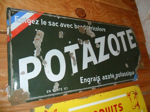 Grande plaque emaillee - plaque,