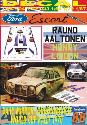 Decal ford escort twin cam - twin,