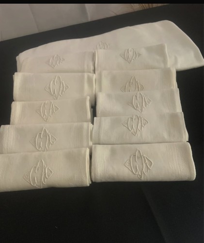 Ancien service table nappe - service,