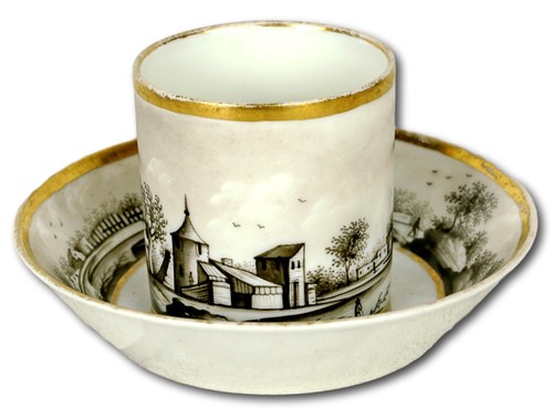 Paris porcelain cup and saucer - paris,