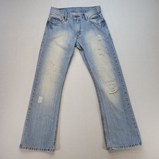 Levis 527 Jeans Mens 30x30 Blue Bootcut American Light Wash Mid Rise Denim