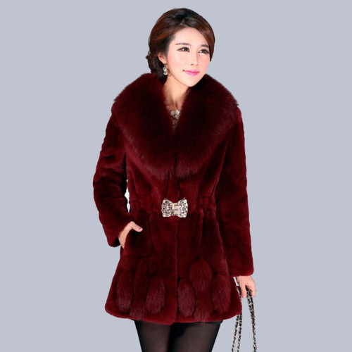 Manteau long fourrure - en,