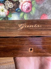 Glove box box box XIX Eme wood & marquetry antique box 19th