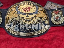 WWF SMOKING SKULL BELT IN 4MM HD ZINC  & 24KT GOLD PLATED DEEP ETCHING SNAKE BAC